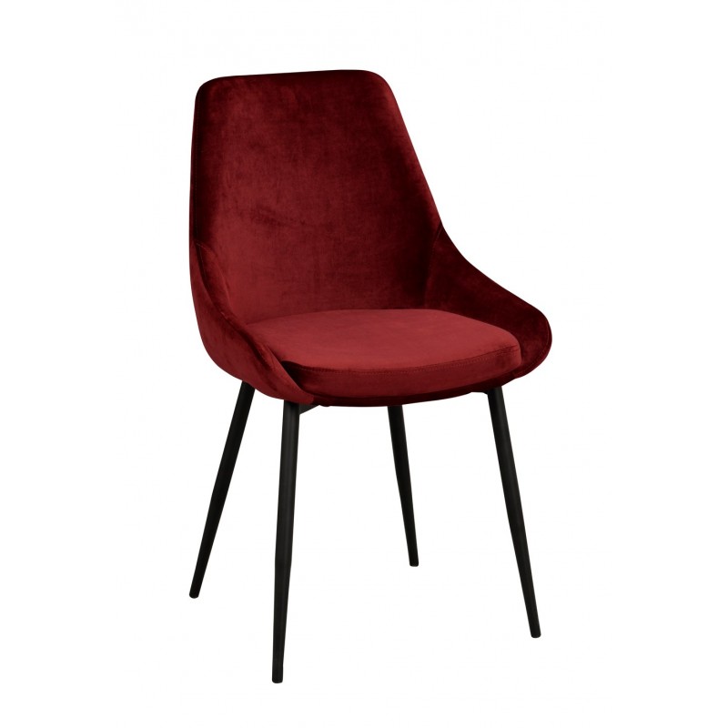 RO Sier Dining Chair Red Velvet